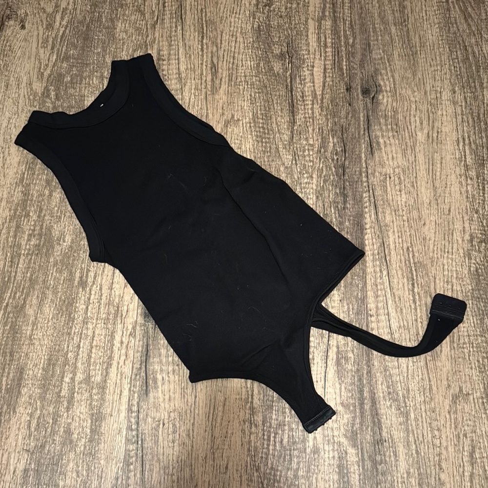 Black Sleeveless Bodysuit